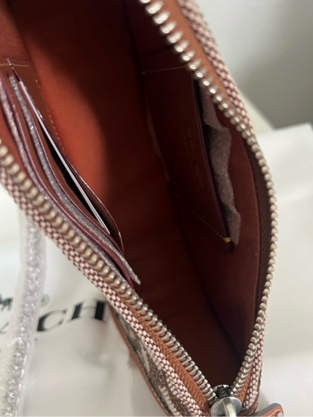 Coach Swinger 20 In Crystal Jacquard And Matching Wallet - Picture 3 of 10